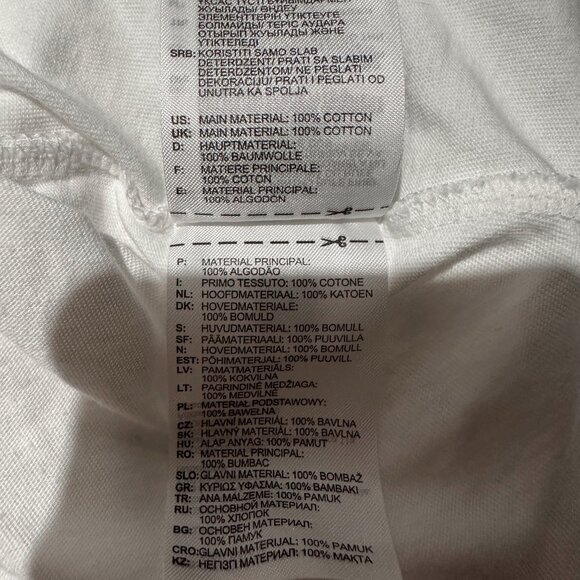 Adidas White Crew Neck Long Sleeve Top Womens Size Small - Picture 7 of 7